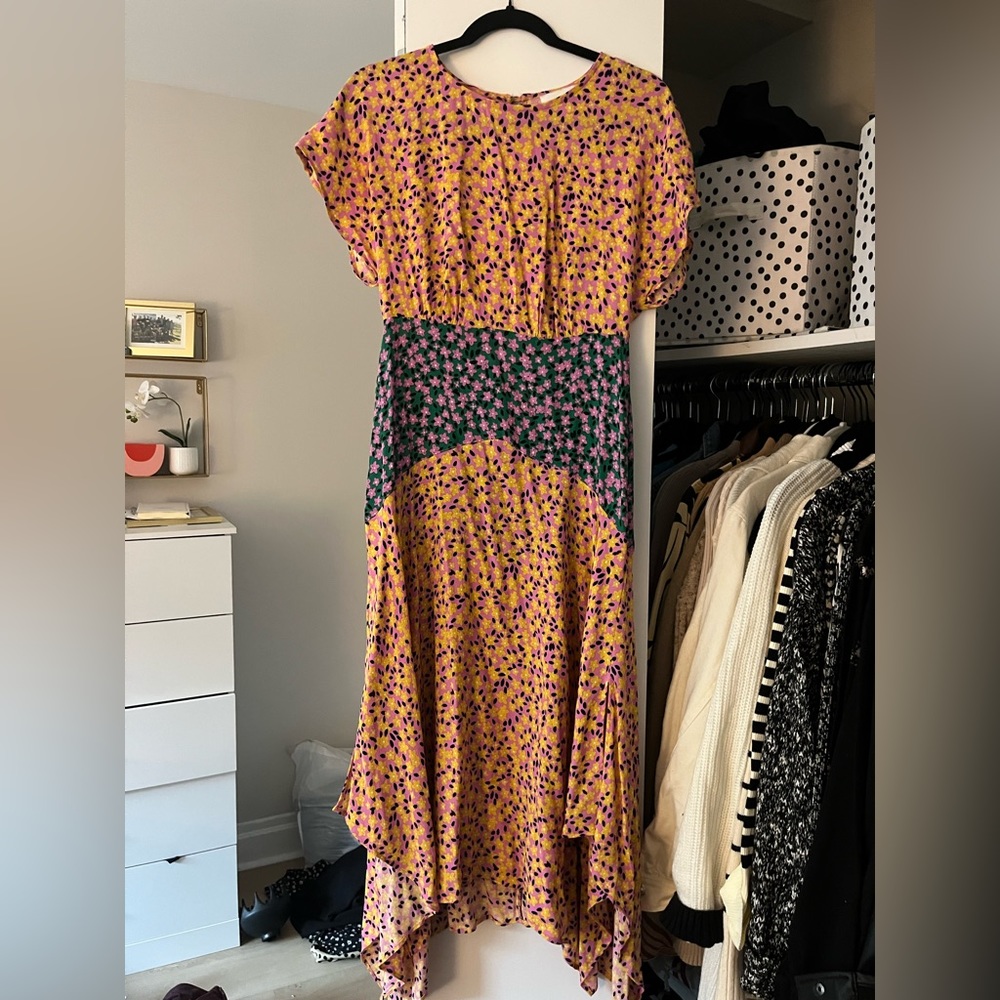 Top shop floral midi dress